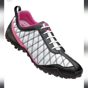 FootJoy Summer Series White/Blk/Pink Golf Shoes